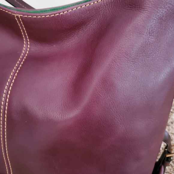Dooney & Bourke Florentine Twist Sac in Plum - Picture 7 of 14